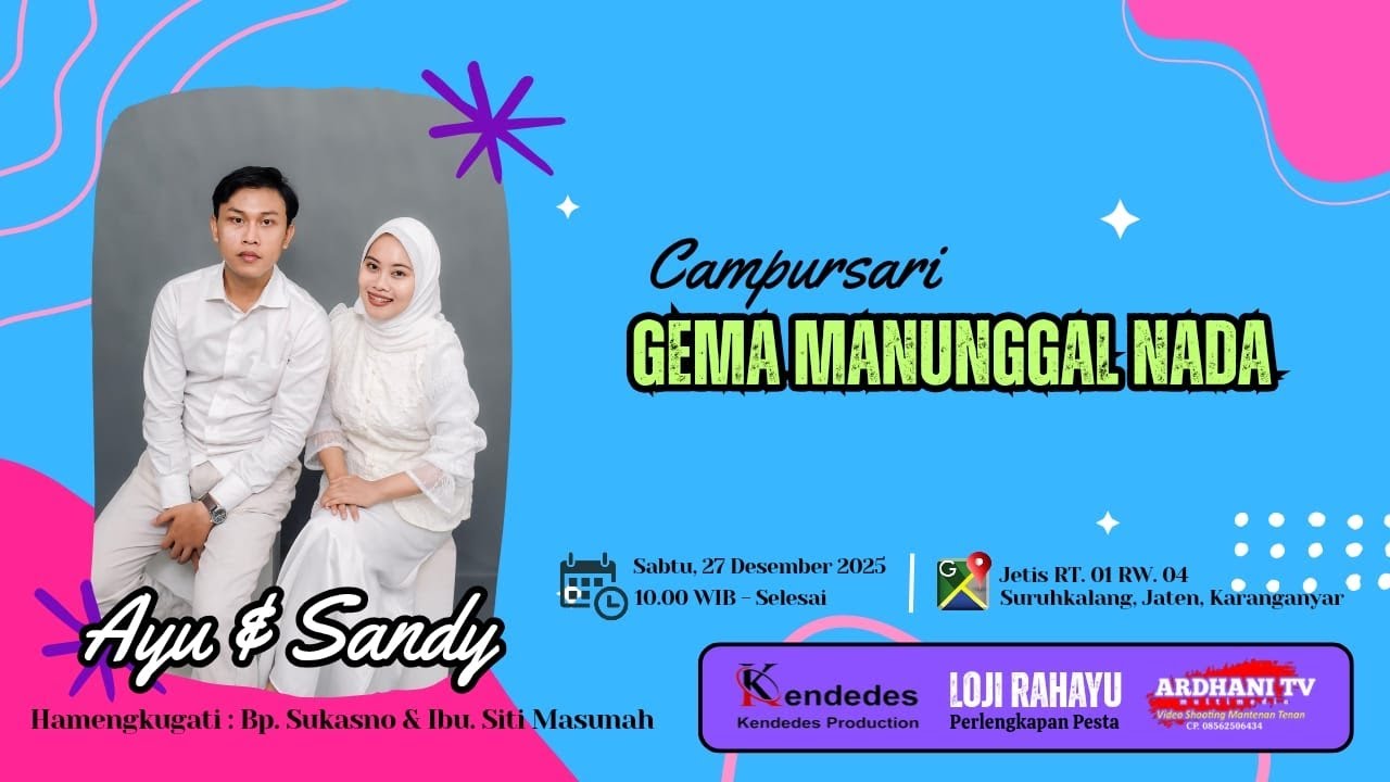 🔴📡LIVE ARDHANI TV || CS. GEMA MANUNGGAL NADA  || KENDEDES SOUND || JETIS, 27 DESEMBER 2025