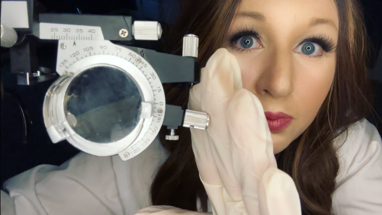 ASMR Eye Exam For Lenses | Up Close Personal Attention | Pen Light | Gloves