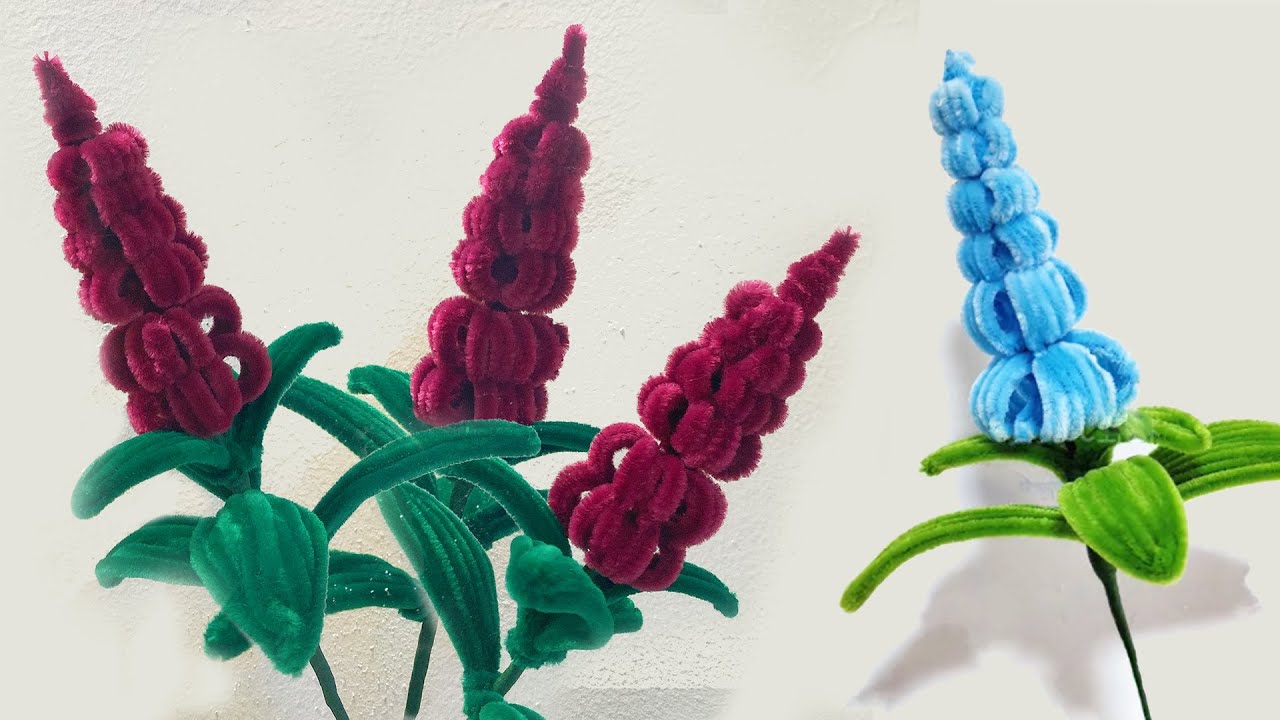 Beautiful Pipe cleaner Flower Making Tutorial | DIY Pipe cleaners Flower | DIY Chenille Wire