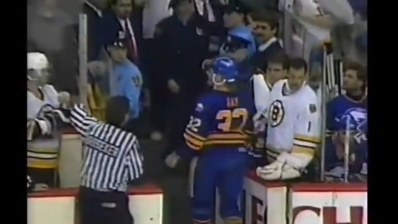 Sabres - Bruins rough stuff 12/20/90