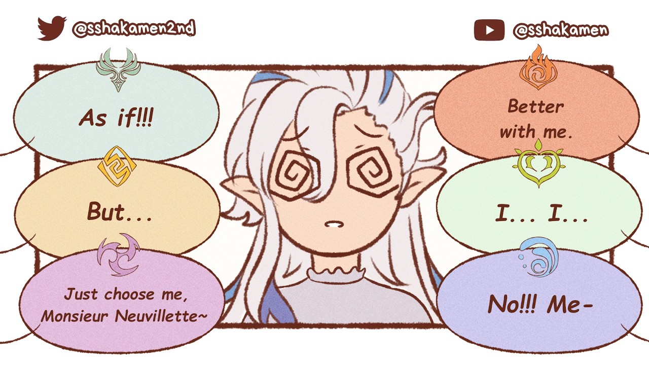 variants of wriothesley (wriolette) [GENSHIN IMPACT - COMIC MEME]
