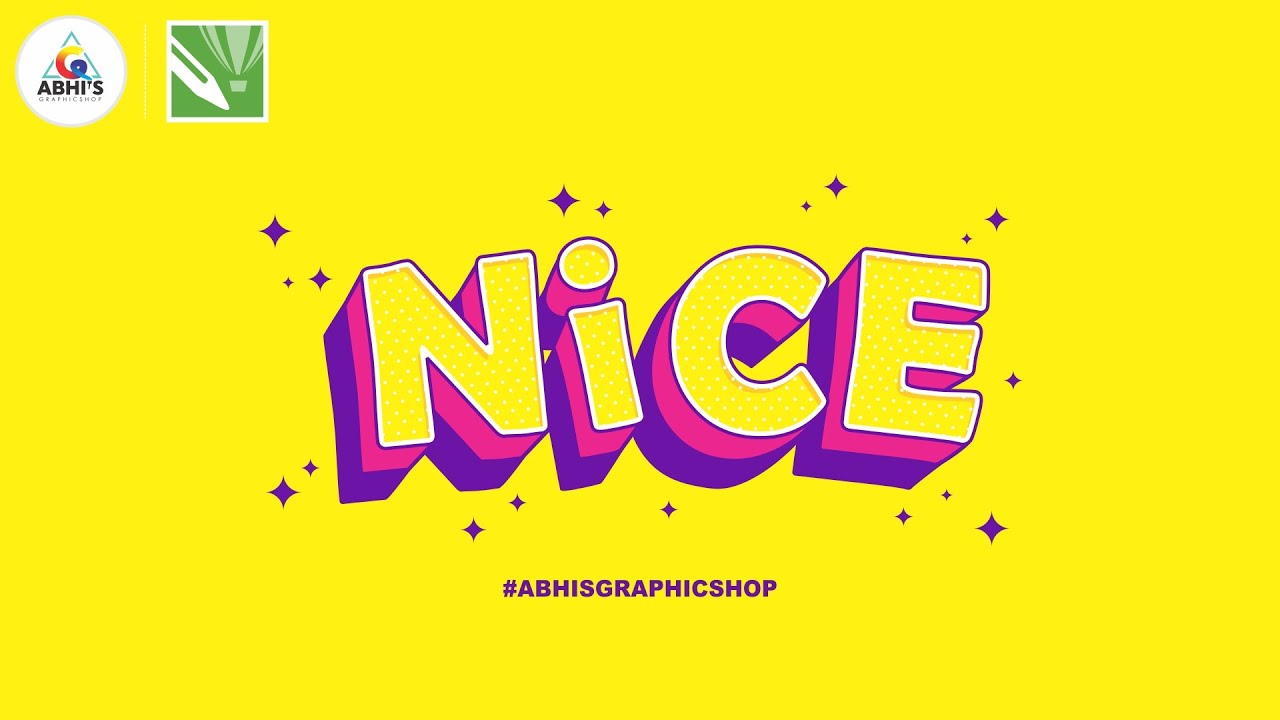 Tutorial 95 - How to create custom font design using Corel Draw