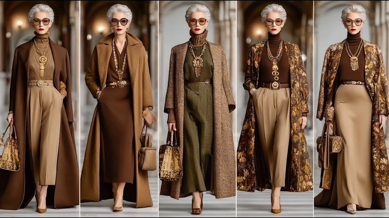 Элегантность PARISIAN BROWN на осень/зиму 2025 | Неподвластный времени стиль шика для женщин стар...