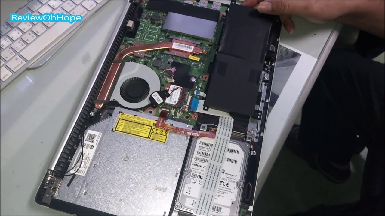 อุทาหรณ์ เปลี่ยนแบตเตอรี่ ASUS K451L Notebook How to Change battery