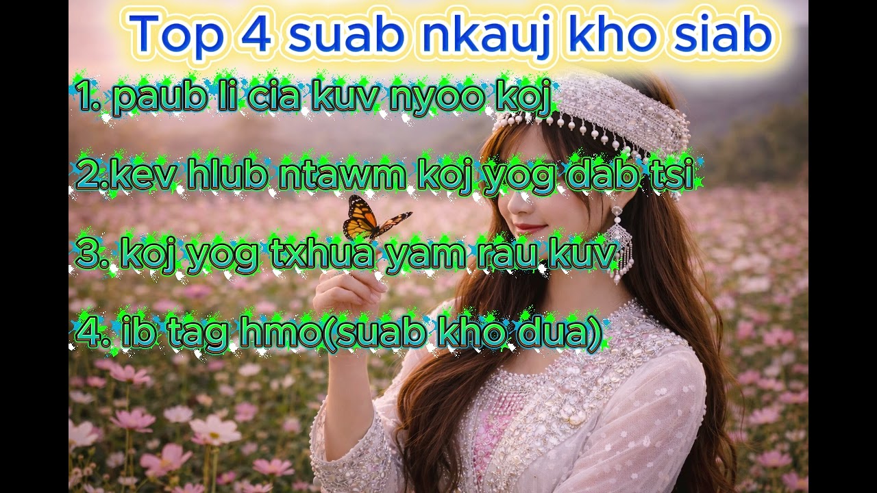 Top 4 suab nkauj mloog kho siab| Hmong Soul Studio suab mloog pw | #nkaujhmoob #suabnkauj #hmongsong