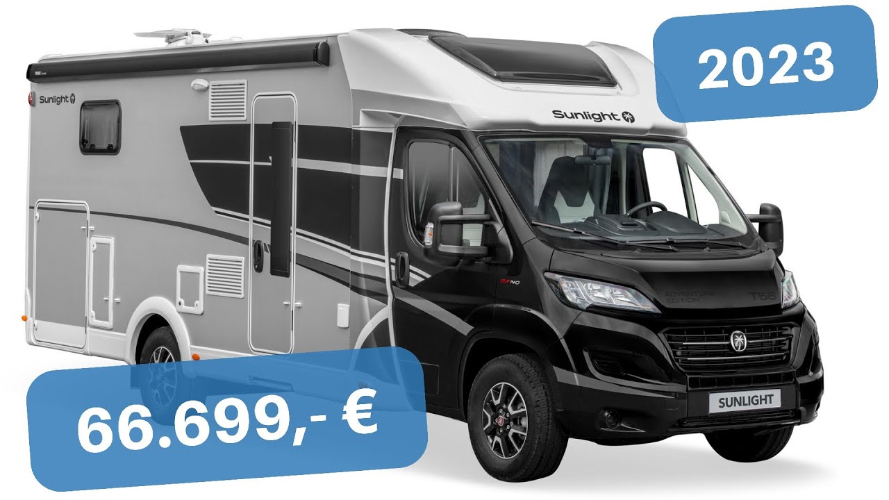 WOHNMOBIL-LUXUS Ducato 8 von Hymer mit Design GFK: Sunlight T68 Adventure Edition 2023.
