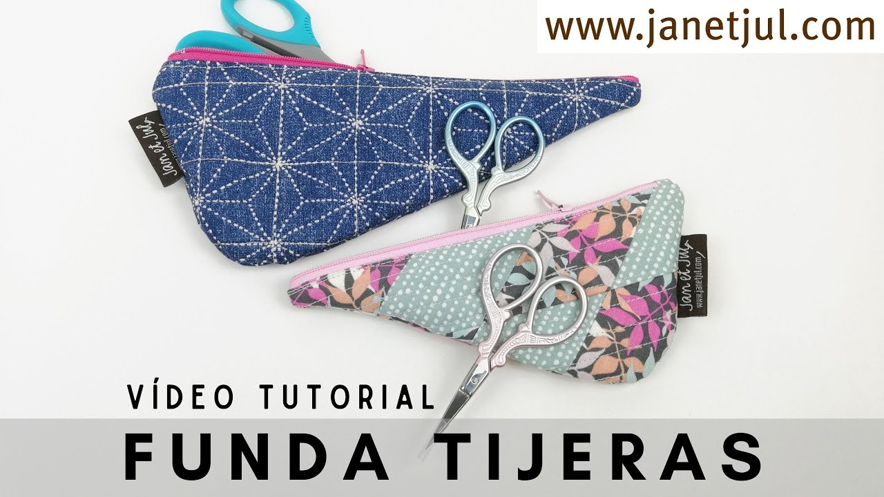 Funda para tijeras | Tutorial fácil sin patrón | Cose un estuche o bolsa guarda tijeras