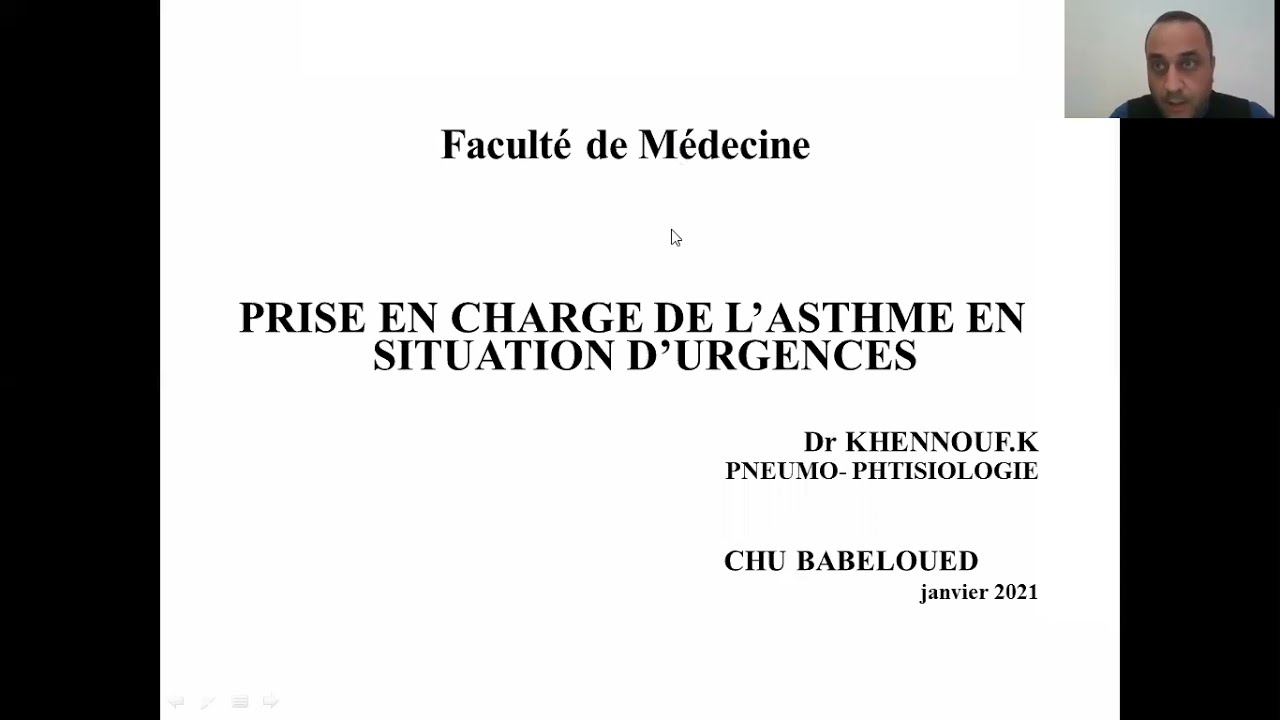 15.Asthme en état d'urgence (Dr Khenouf) | #Pneumo