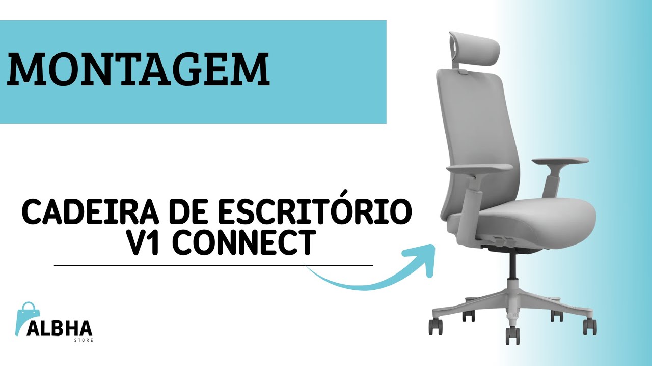 Cadeira V1 Connect Giratória Ergonômica 10 Ajustes Relax - Marca Albha