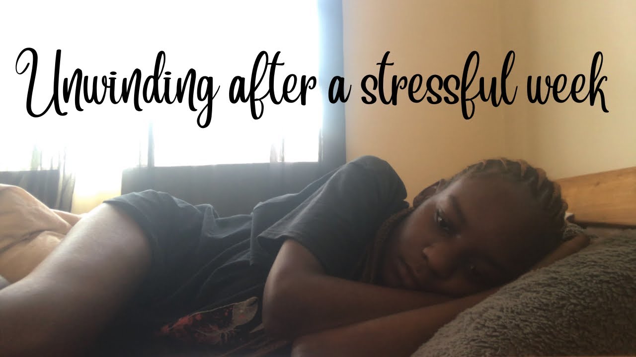 Unwinding after a stressful week; art, stretching, cooking, cleaning