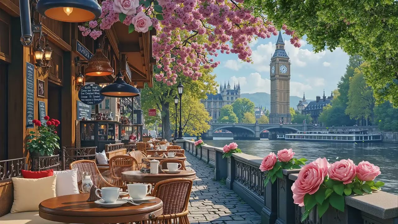 Soft Jazz Coffee Ambience | Green Garden View and Fresh Morning Coffee Time