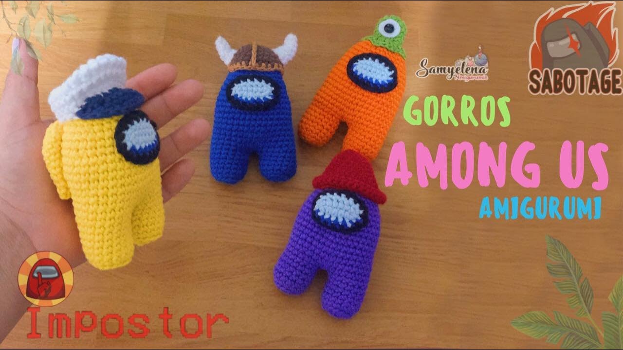 Among Us sombreros crochet tutorial español/ingles
