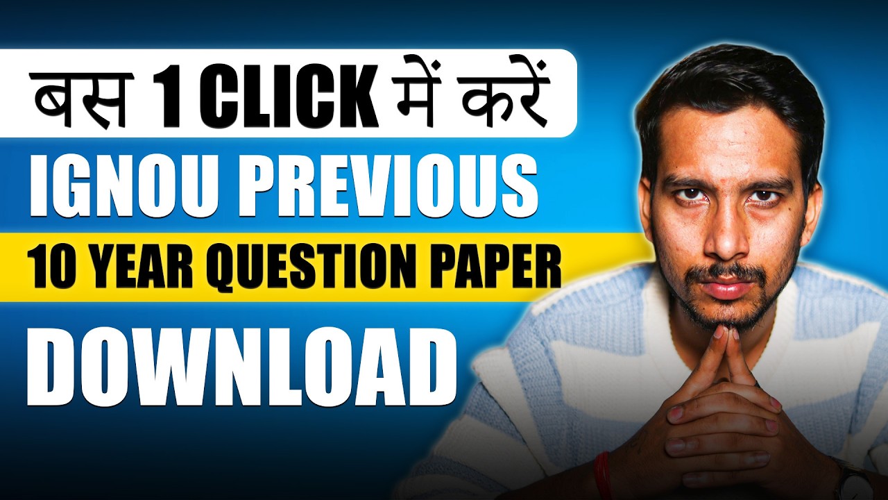 How to Download IGNOU Previous Year Question Papers | Full Exam Pattern Guide