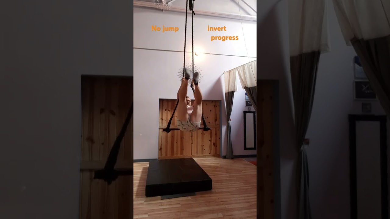 No jump invert trapeze practice at Empyrean Arts. 