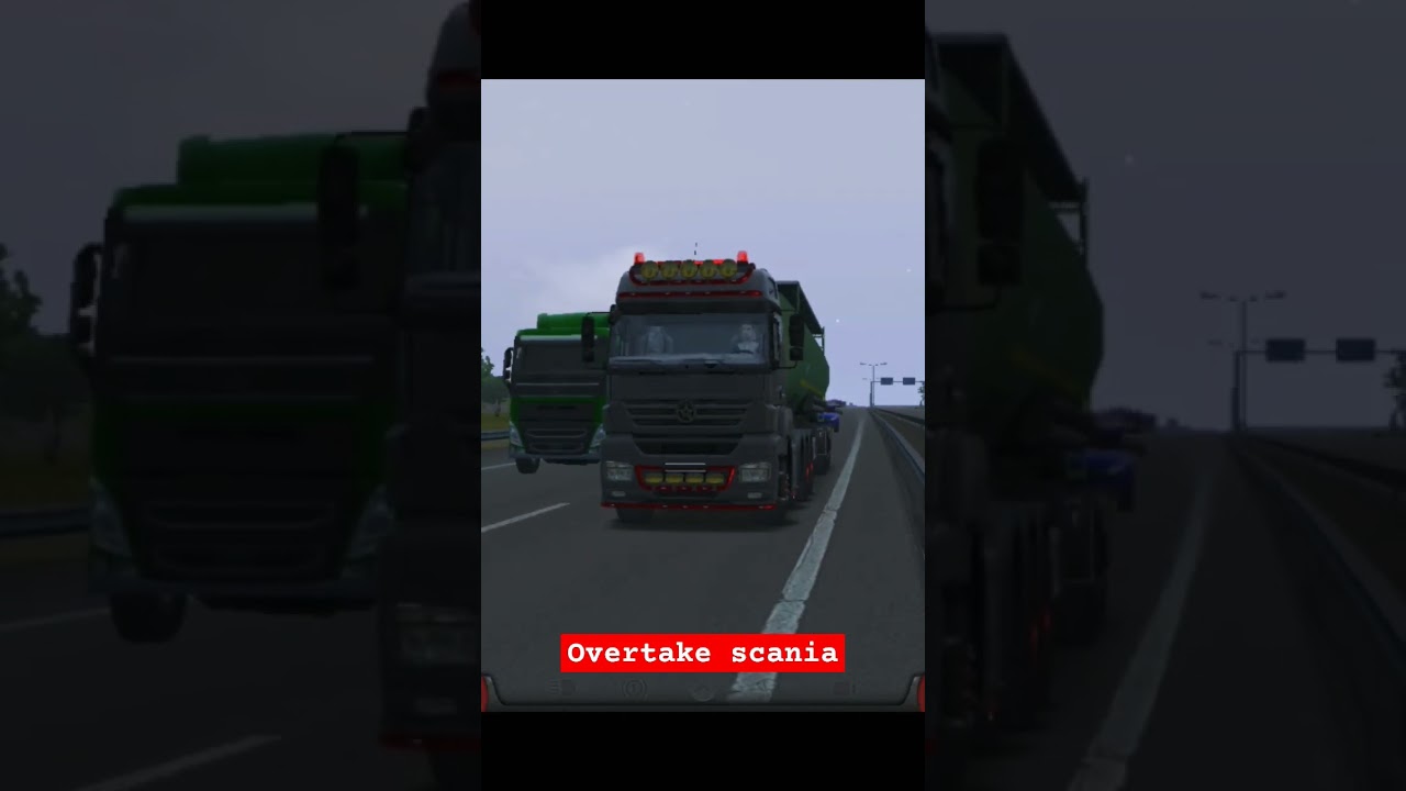 Mercedes overtake scania#toe3 #shorts