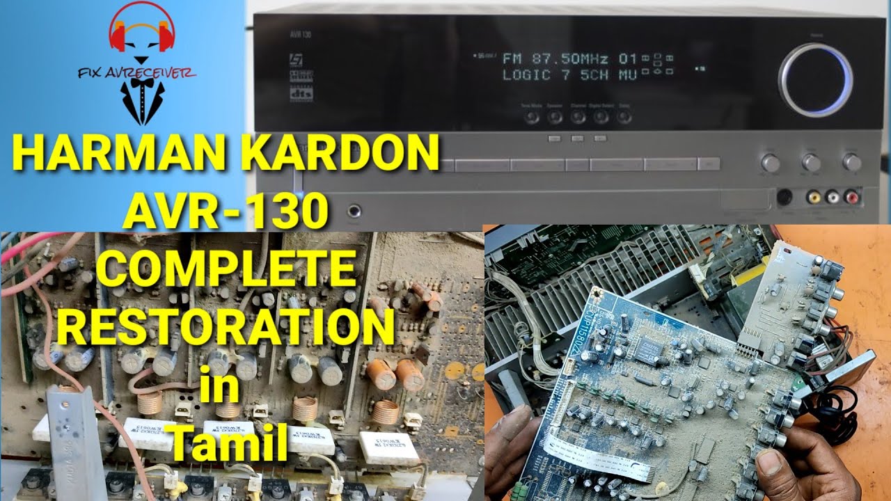 Harmon Kardon HK  AVR-130 DTS Receiver Restoration Or Recovered From Dead #AVReceiver #harmon kardon