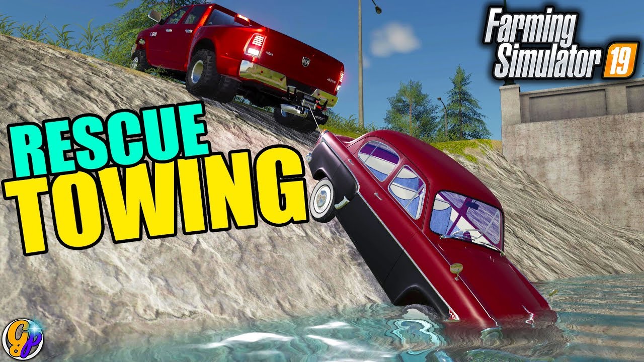 FS19 - OLD FASHION RESCUING $3,000 RESCUE TOWING FARMING SIMULATOR 19