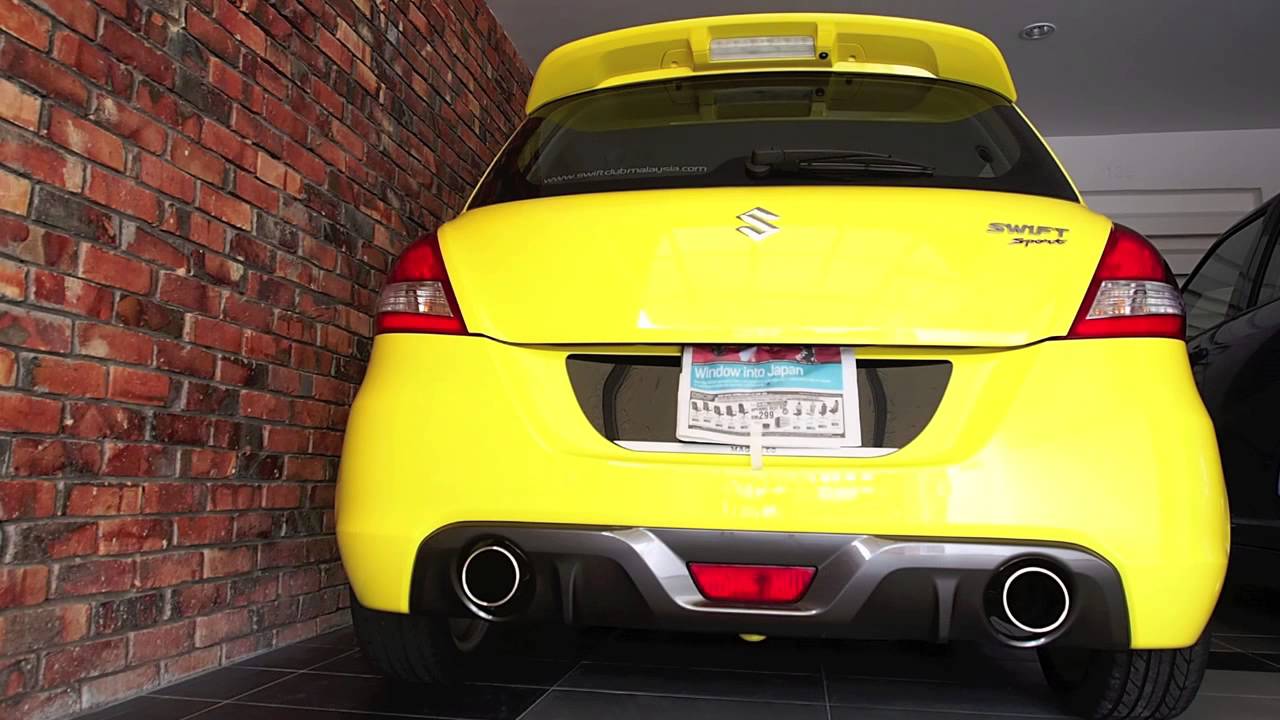 Swift Sport ZC32S Stock Exhaust to MSE Exhaust(MonsterSport)