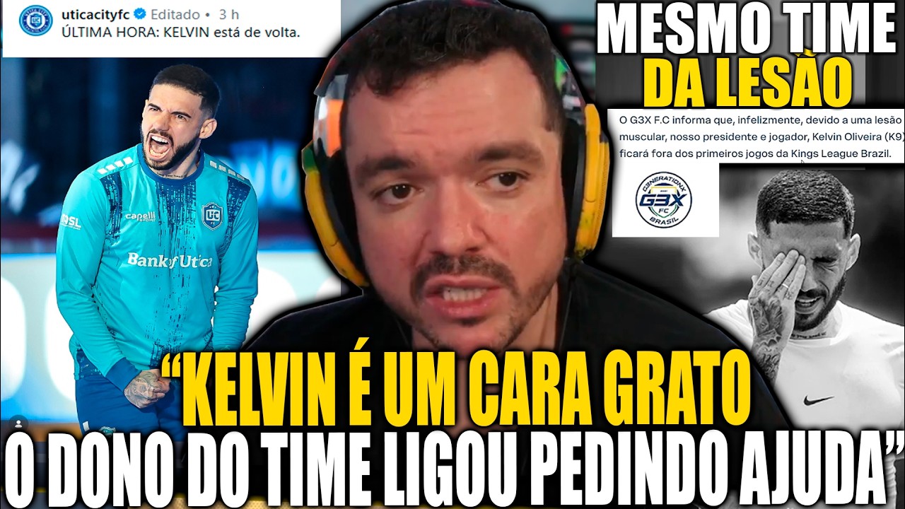 GAULÊS DESABAFA APÓS O KELVIN SER ANUNCIADO NO TIME QUE ELE SE LESIONOU (UTICA CITY)