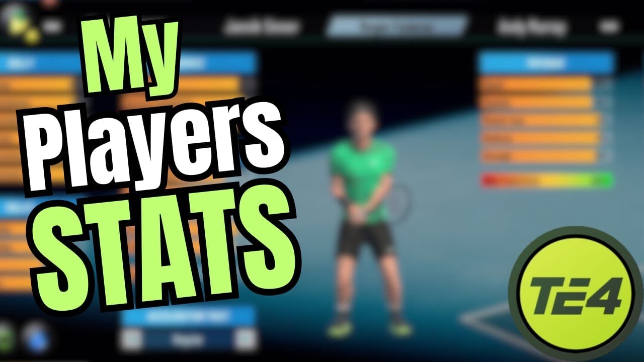 Showing my players stats in Tennis Elbow 4 👀 (And also my game settings on PS5) ✅😍🎾🎮