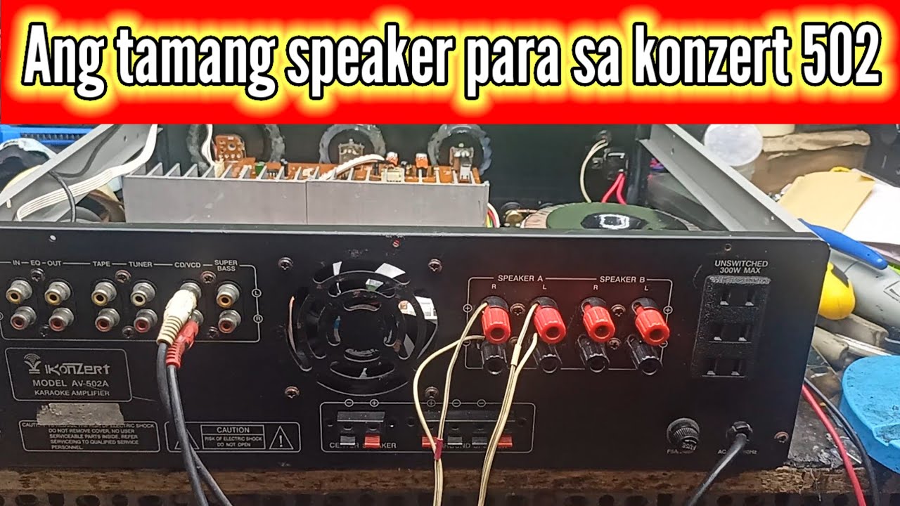 Usapang konzert 502 ano daw bagay na speaker dito? 