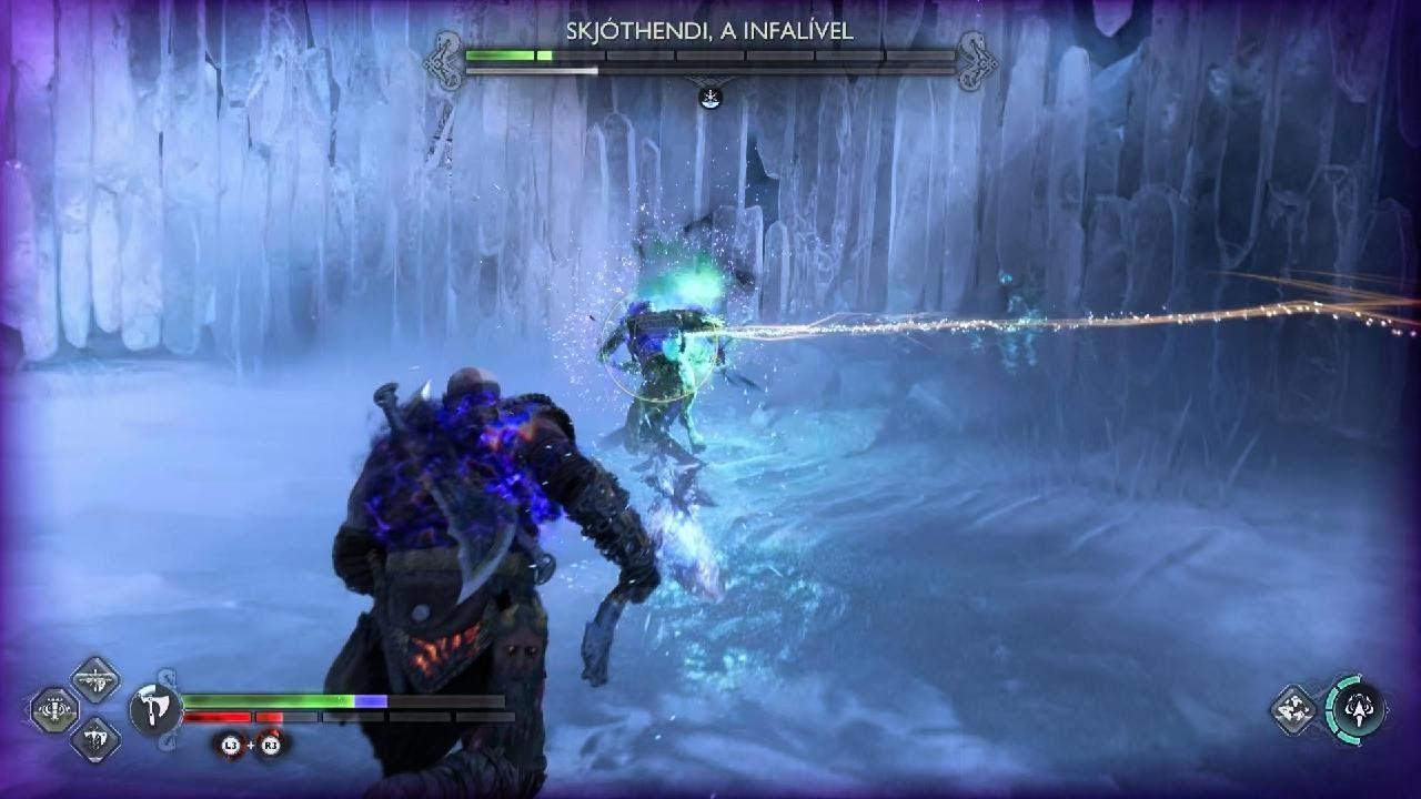 God of War Ragnarök descendo a lenha no Berserker part 9