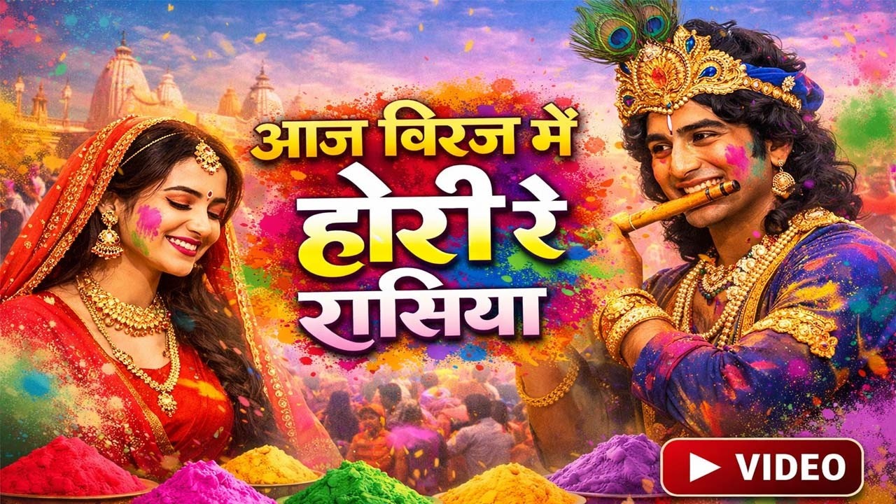 आज बिरज में होरी रे रसिया | Aaj Biraj Mein Holi Re Rasiya | Holi Special 2026 🎨