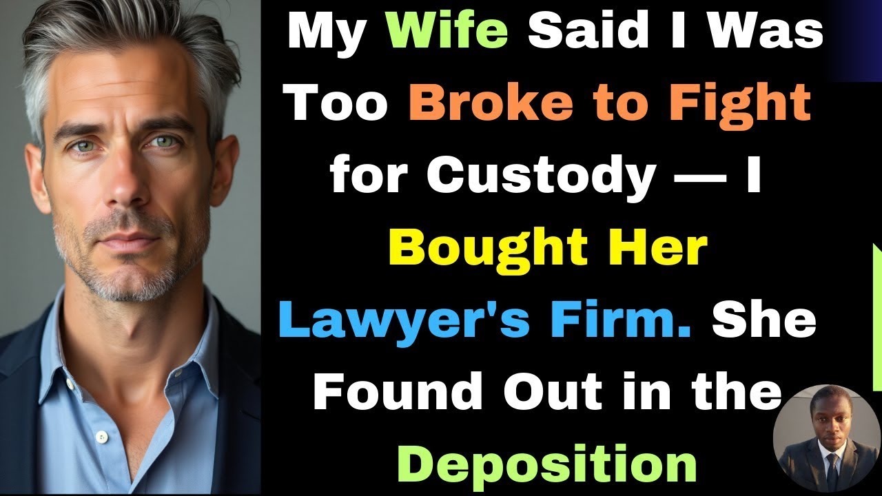 My Wife Said I Was Too Broke to Fight for Custody — I Bought Her Lawyer's Firm She Found Out in the