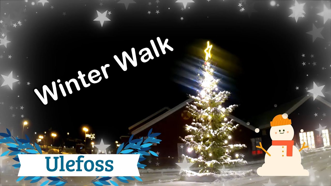 REAL TIME WALK! Walk With Me! Norwegian Winter Walk! Nighttime!