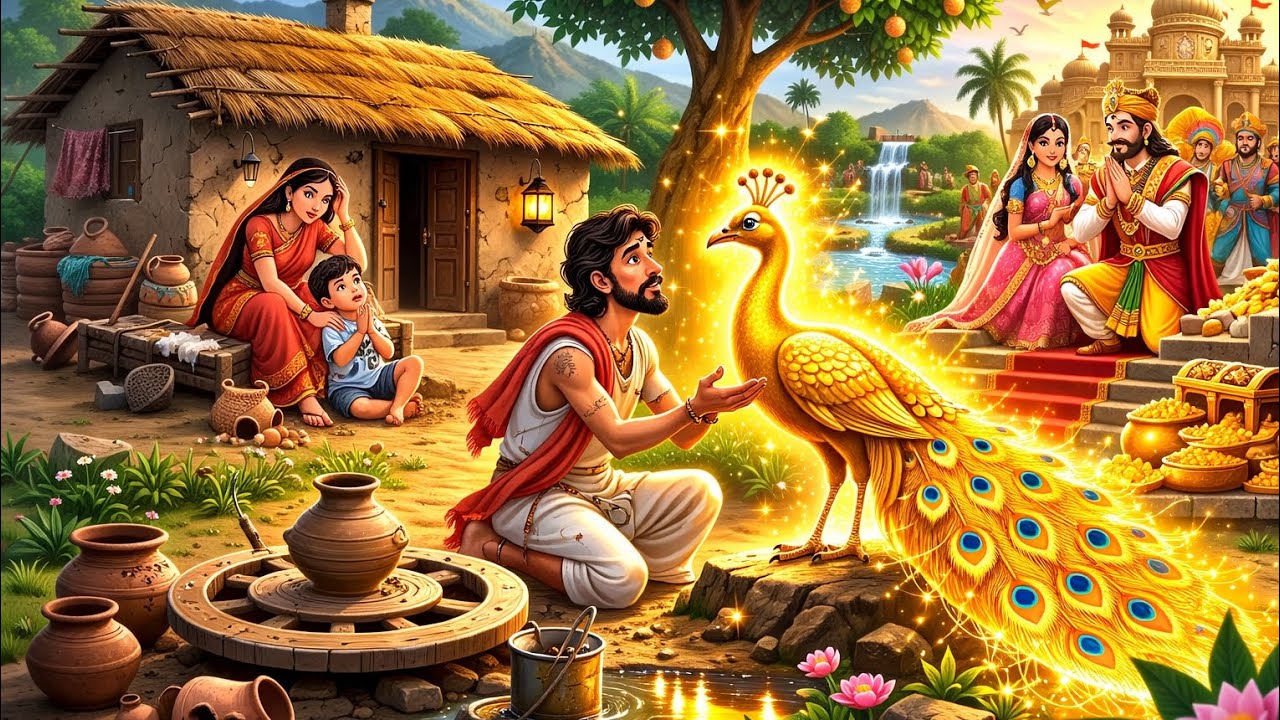गरीब कुम्हार और जादुई मयूर 😱 Hindi moral kahani/Hindi kahani 