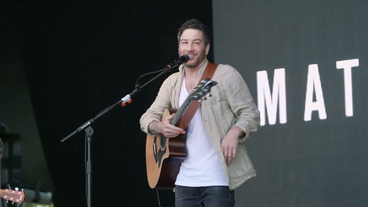 Matt Cardle performing at LeeStock 2022 with 'Lately'