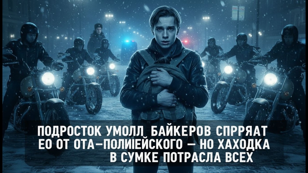 Подросток-гей умолял байкеров спрятать его от отца-полицейского — но находка в сумке потрясла...