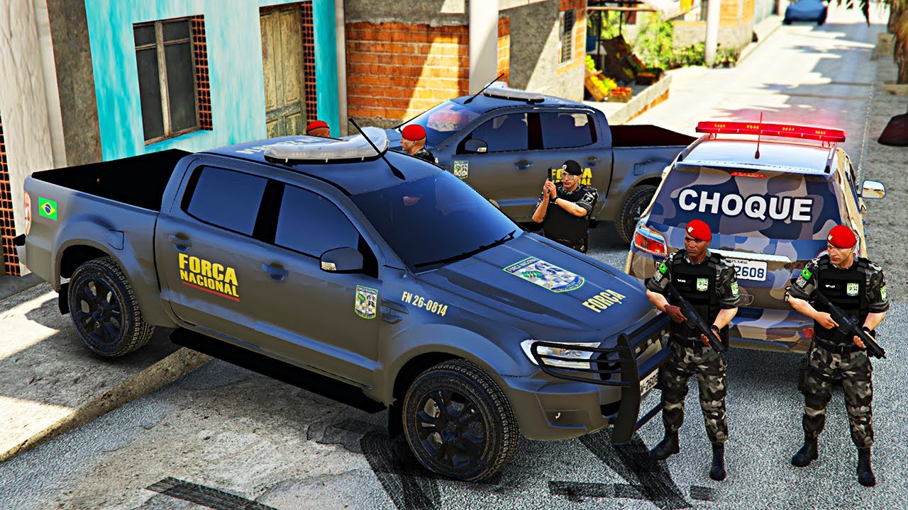 FORÇA NACIONAL FLAGRANTE + APREENSÃO | GTA 5 VIDA POLICIAL
