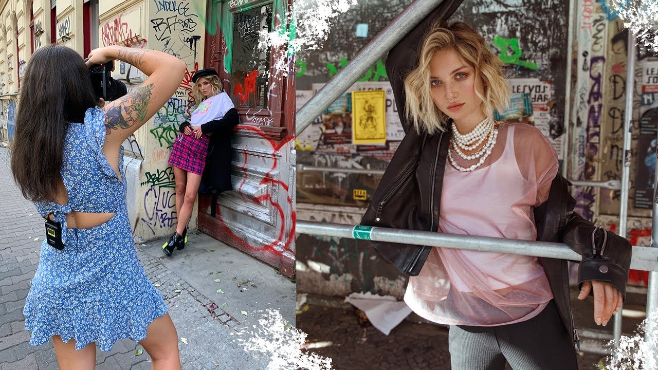 Julia Wulf Berlin Street Photoshoot - Behind the Scenes