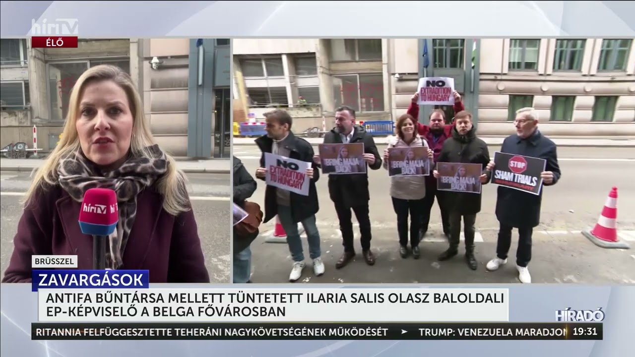 Antifa bűntársa mellett tüntetett Ilaria Salis - HírTV