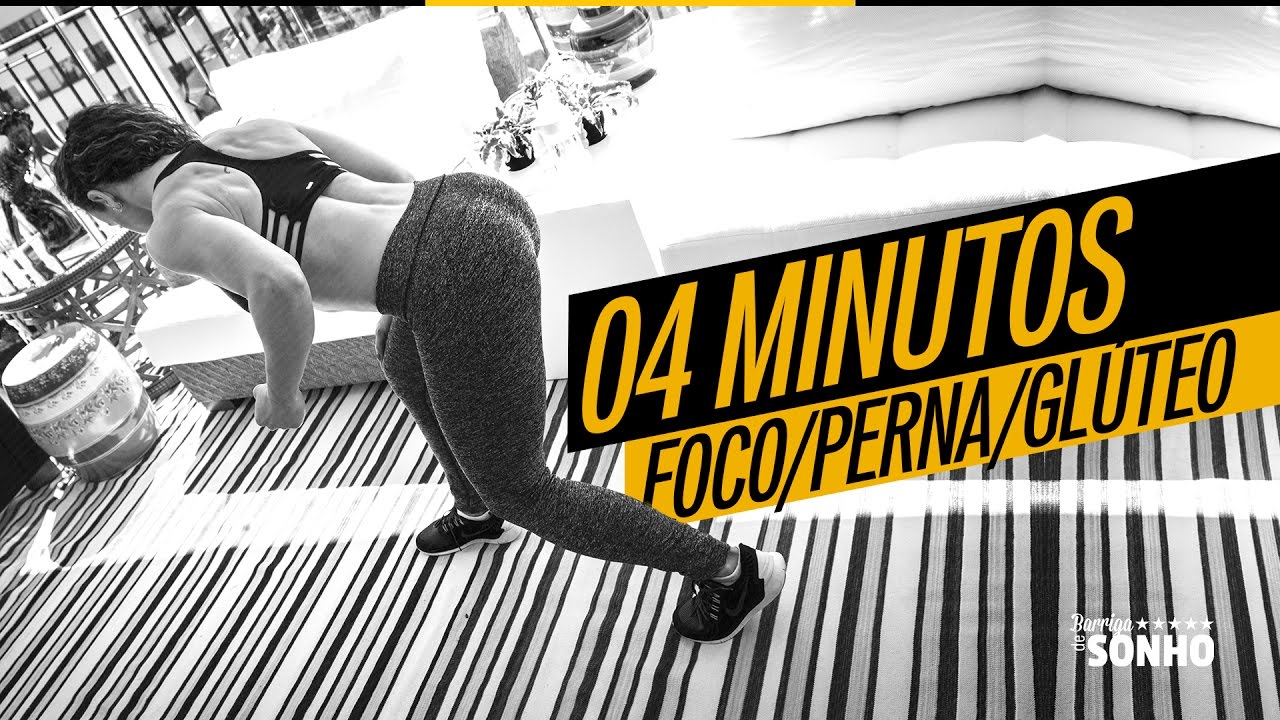🏋‍♀4 Minutos - Foco Perna E Glúteo  | Raquel Quartiero - Barriga De Sonho
