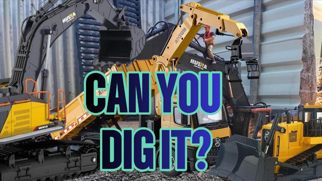 RC Construction Equipment Showcase: Excavator, Dozer, and Dump Truck in Action! #rcexcavator #rccar 
