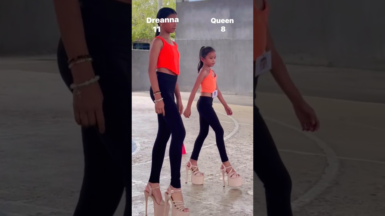 Little girls on heels 🥰 || high heel 👠