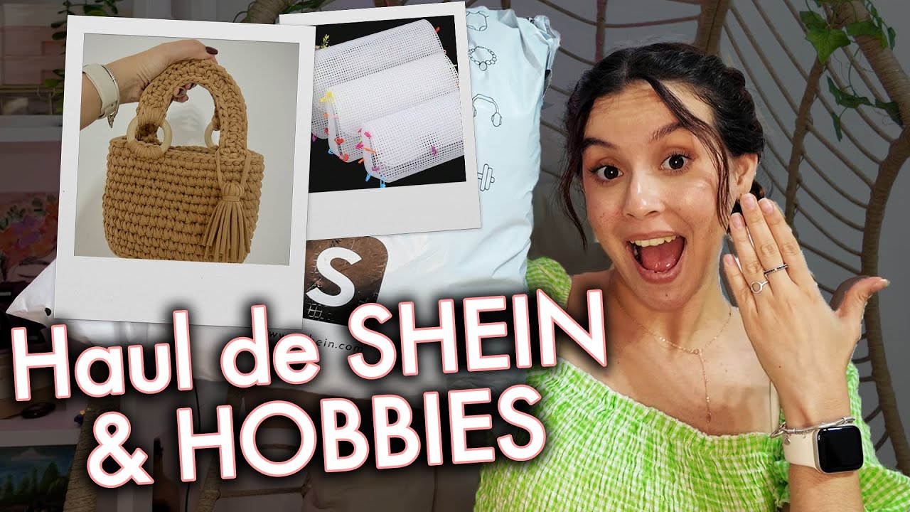 Mis últimas compras en SHEIN para mi nuevo hobby 🧶 | Les muestro mis bolsitas a crochet 💕