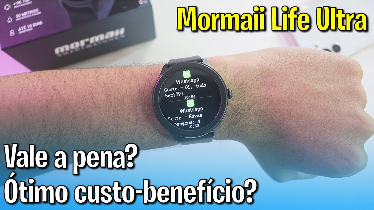 Comprei um SMARTWATCH LINDO com ULTRA TELA, SUPER BATERIA, A PROVA D'ÁGUA | Mormaii Life Ultra