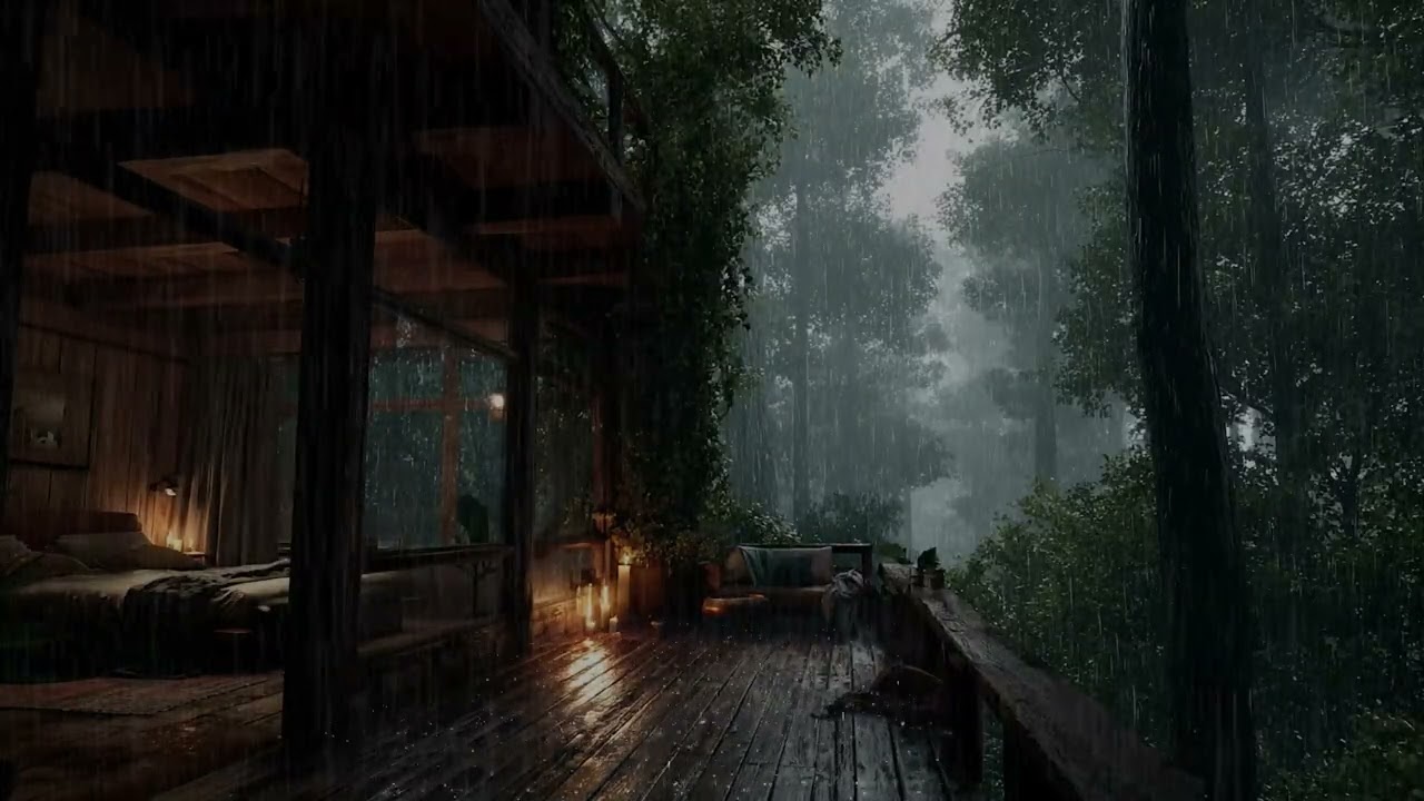Gentle Rain in the Jungle at Night | Peaceful Forest Sleep Sounds [No Music] 🌧️🌿
