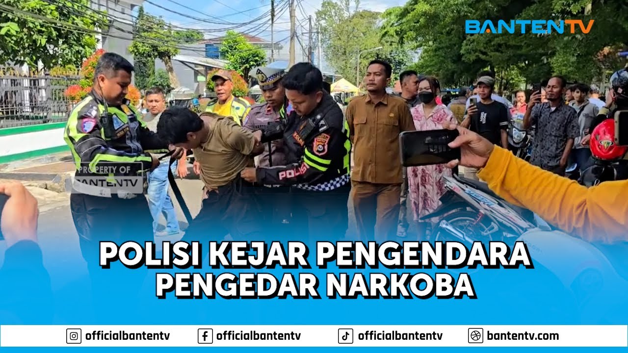 POLISI KEJAR PENGENDARA PENGEDAR NARKOBA
