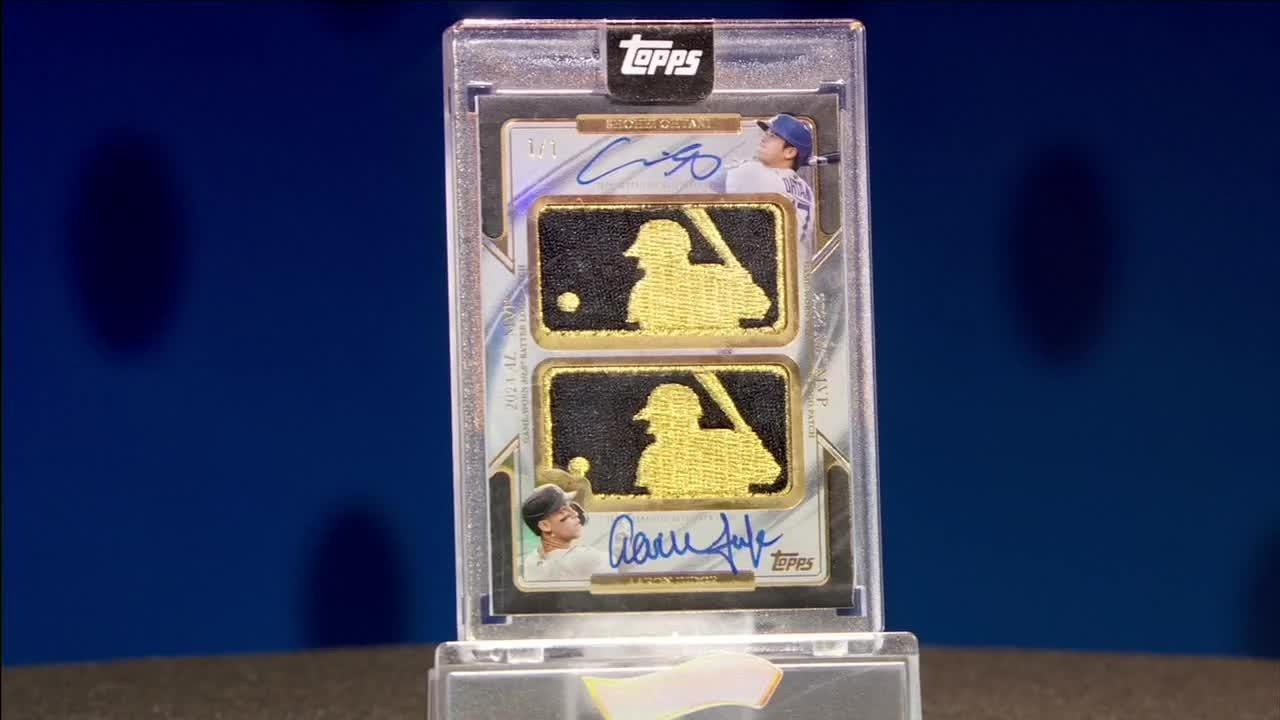 Аукцион коллекционной карточки Shohei Ohtani x Aaron Judge MLB Gold Logoman превысил семизначную ...