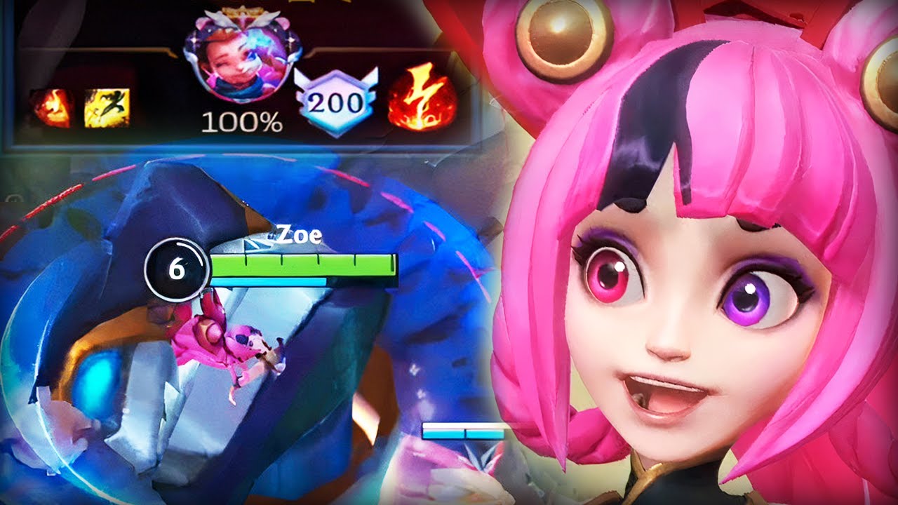 Reaching Top Leaderboard Zoe and trying to master her! (Quadra Kill) - Wild Rift Gameplay