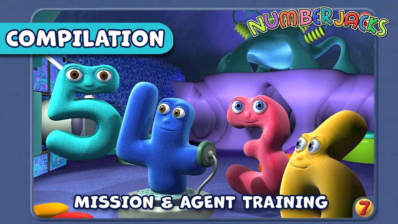 Mission and Agent Training MEGA COMPILATION 🔢 Videos #1-10 | Numberjacks