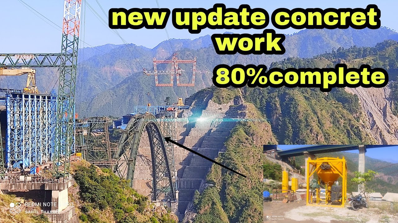 world higest railway bridge concret work world higest railway bridge #sahilvlog