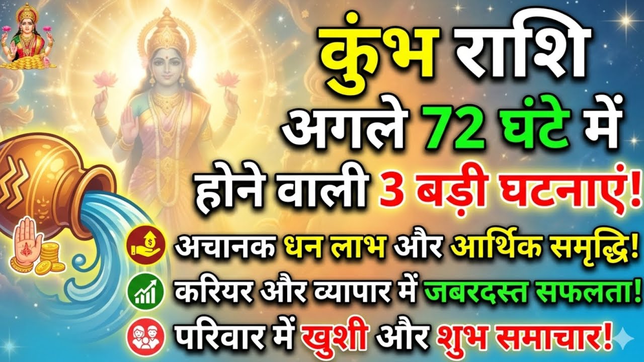 सूर्य का गोचर: कुंभ राशि की किस्मत पलटने वाली है! अगले 72 घंटे की 3 बड़ी घटनाएं | Kumbh Gyan