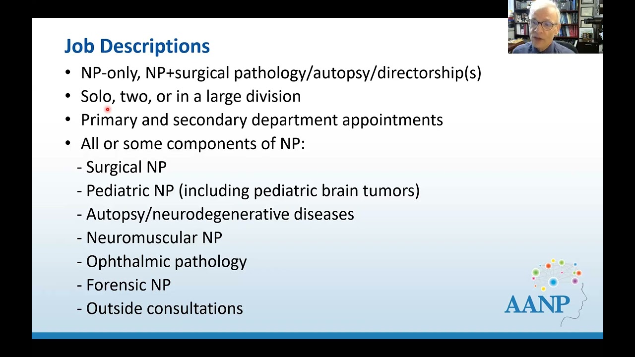 AANP Teaching Rounds - May 28, 2025 - Transitioning to Life as a Newly-Minted Neuropathologist