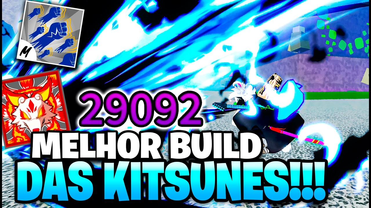USEI a BUILD META de KITSUNE para CAÇAR no BLOX FRUITS!!!