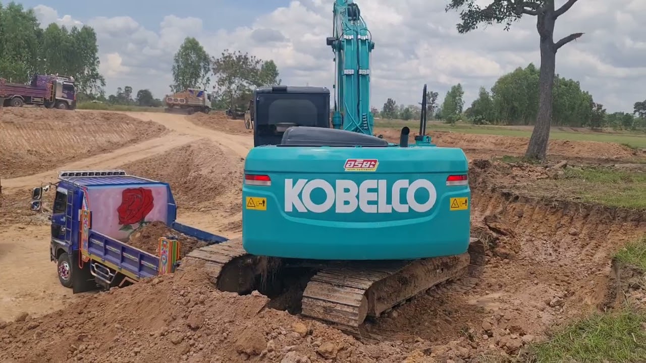 รถดั้มสิบกว่าคันเอาอยู่ kobelco sk140lc-11 ทีเด็ดเสี่ยโดม